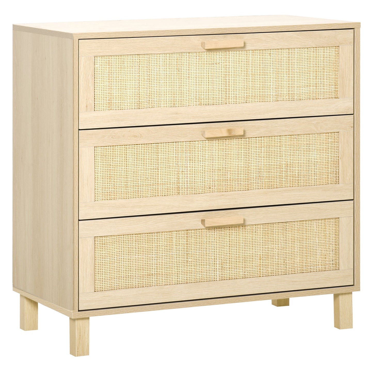 3 Drawer Storage Unit Cupboard Wooden Freestanding Storage Cabinets-0