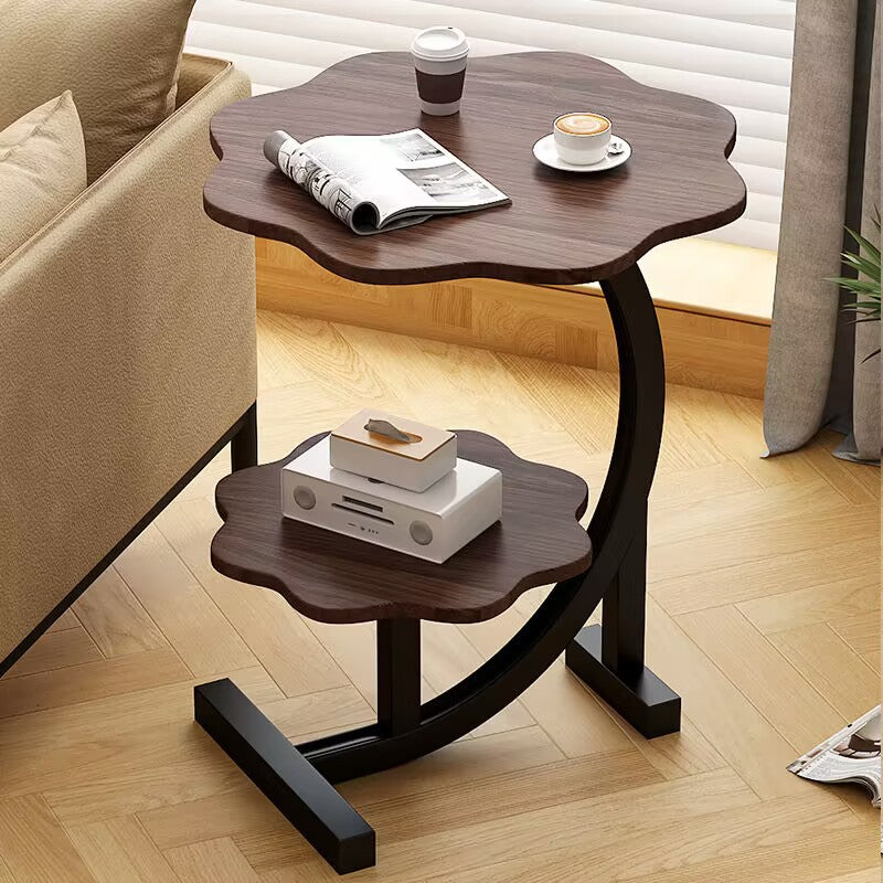 Creative Double Layer Small Round Table