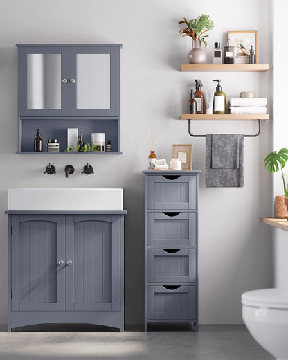 VASAGLE Bathroom Floor Storage Cabinet - Elite Casa Furniture