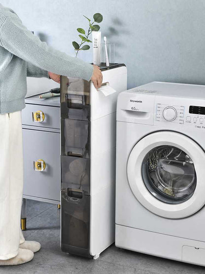 Narrow Cabinet Drawer Bathroom Storage