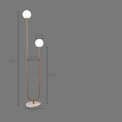 Indoor Glass Marble Floor Lamp