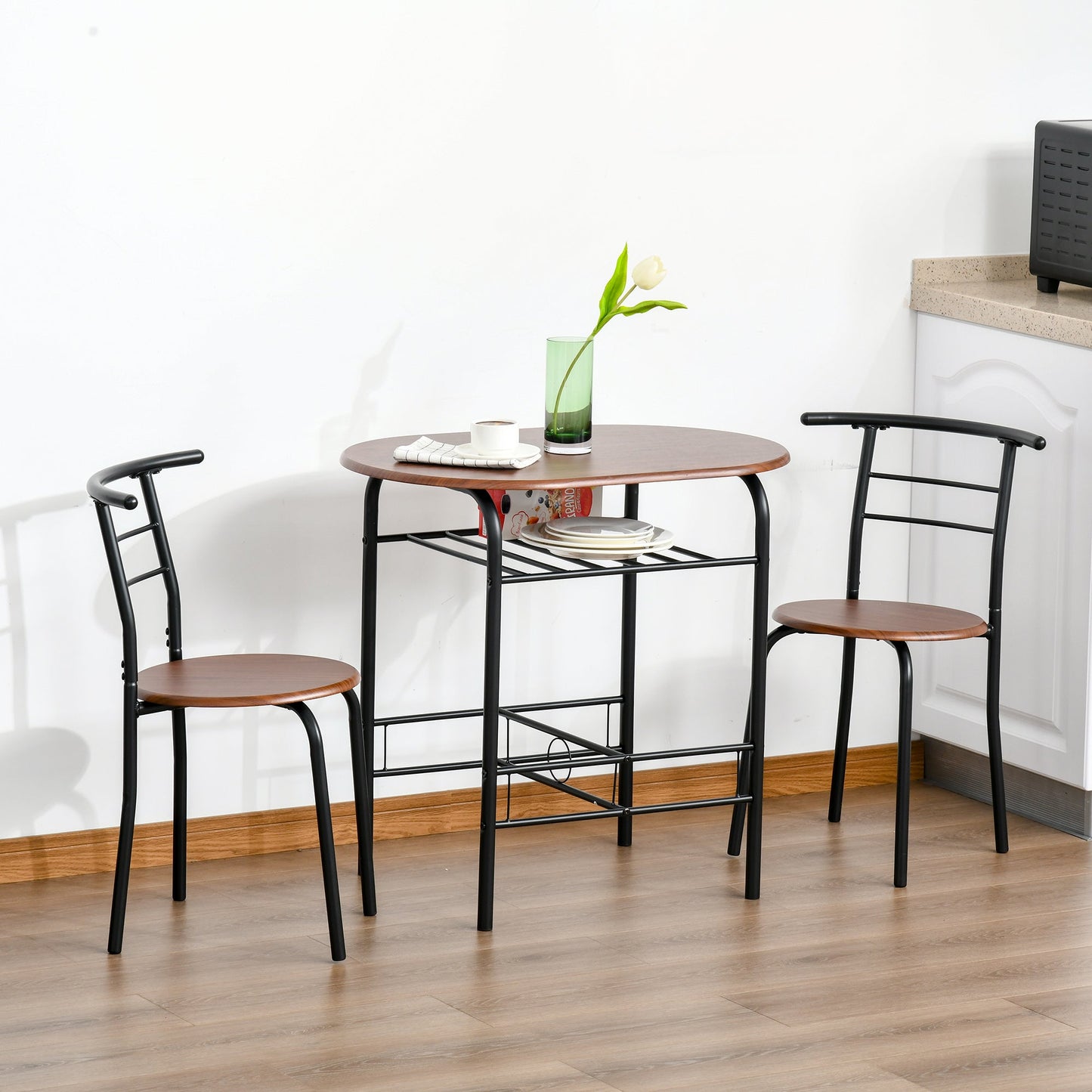 MDF 2 Person Dining Table Set 2-Seater Bar Stool and Table Set-1