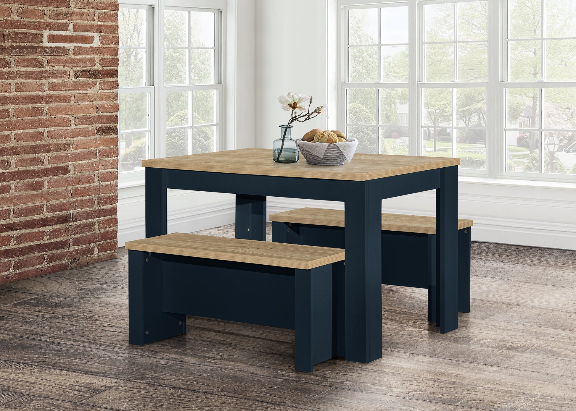 Highgate Dining Table & Bench Set-0
