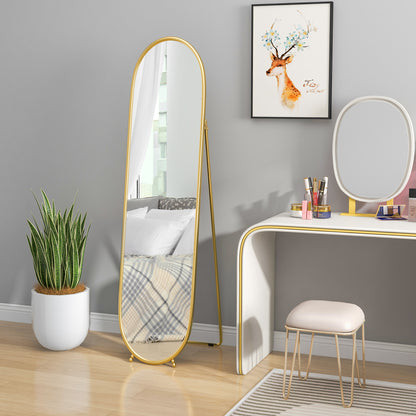 40 x 160cm Full Length Mirror, Floor Standing, Wall-Mounted or Leaning Against Wall Tall Mirror w/ Support Frame | HOMCOM-7