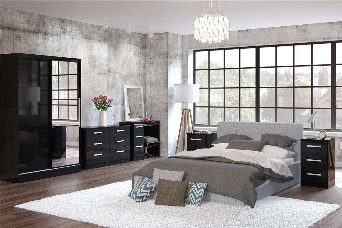 Lynx 2 Door Sliding Wardrobe With Mirror-1