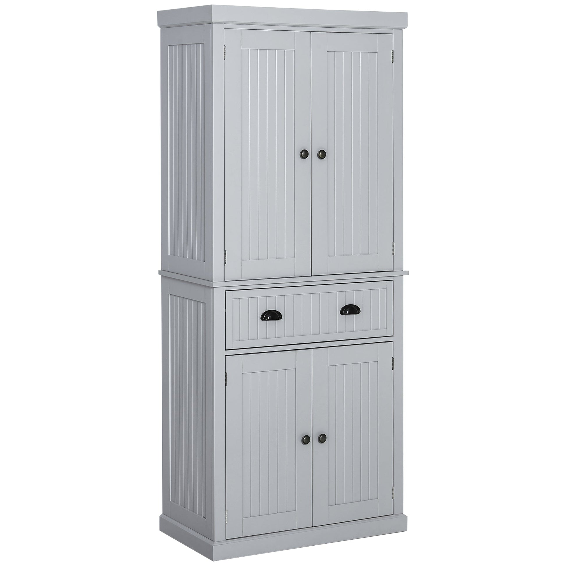 Freestanding Multi-Storage Kitchen Cabinet - Grey-0