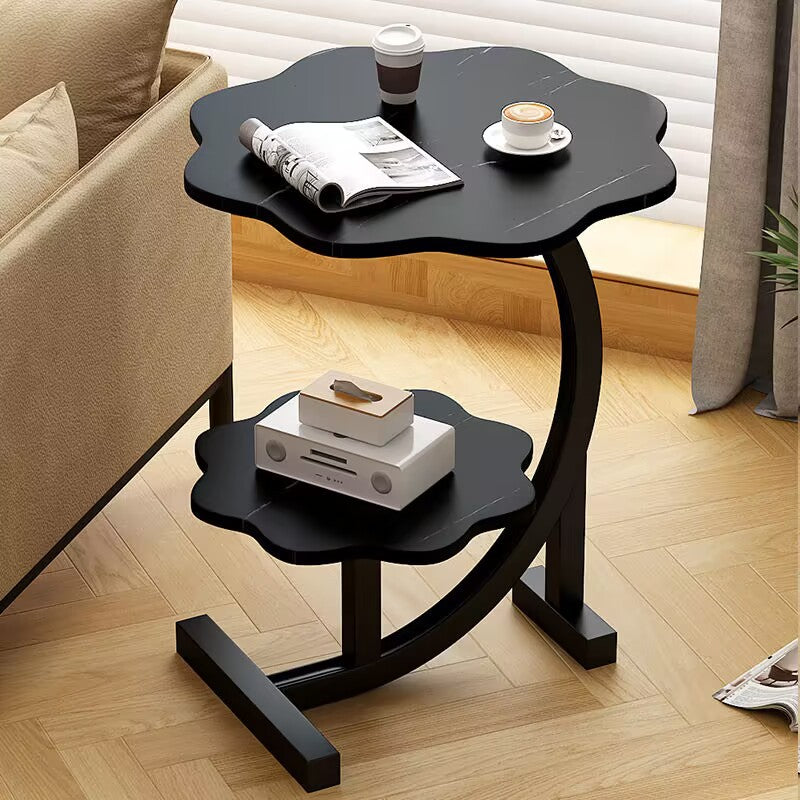 Creative Double Layer Small Round Table