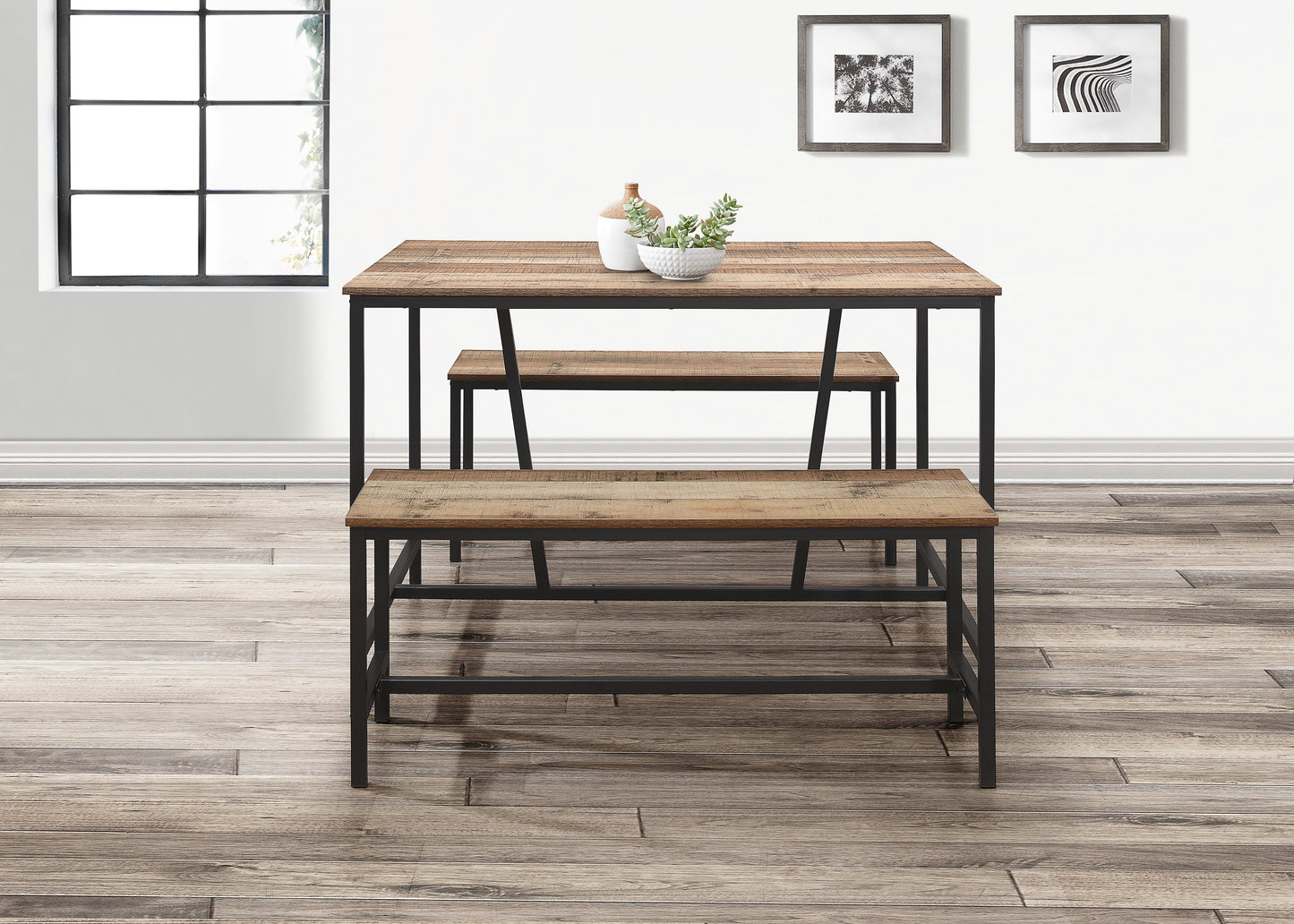 Urban Dining Table & Bench Set-1