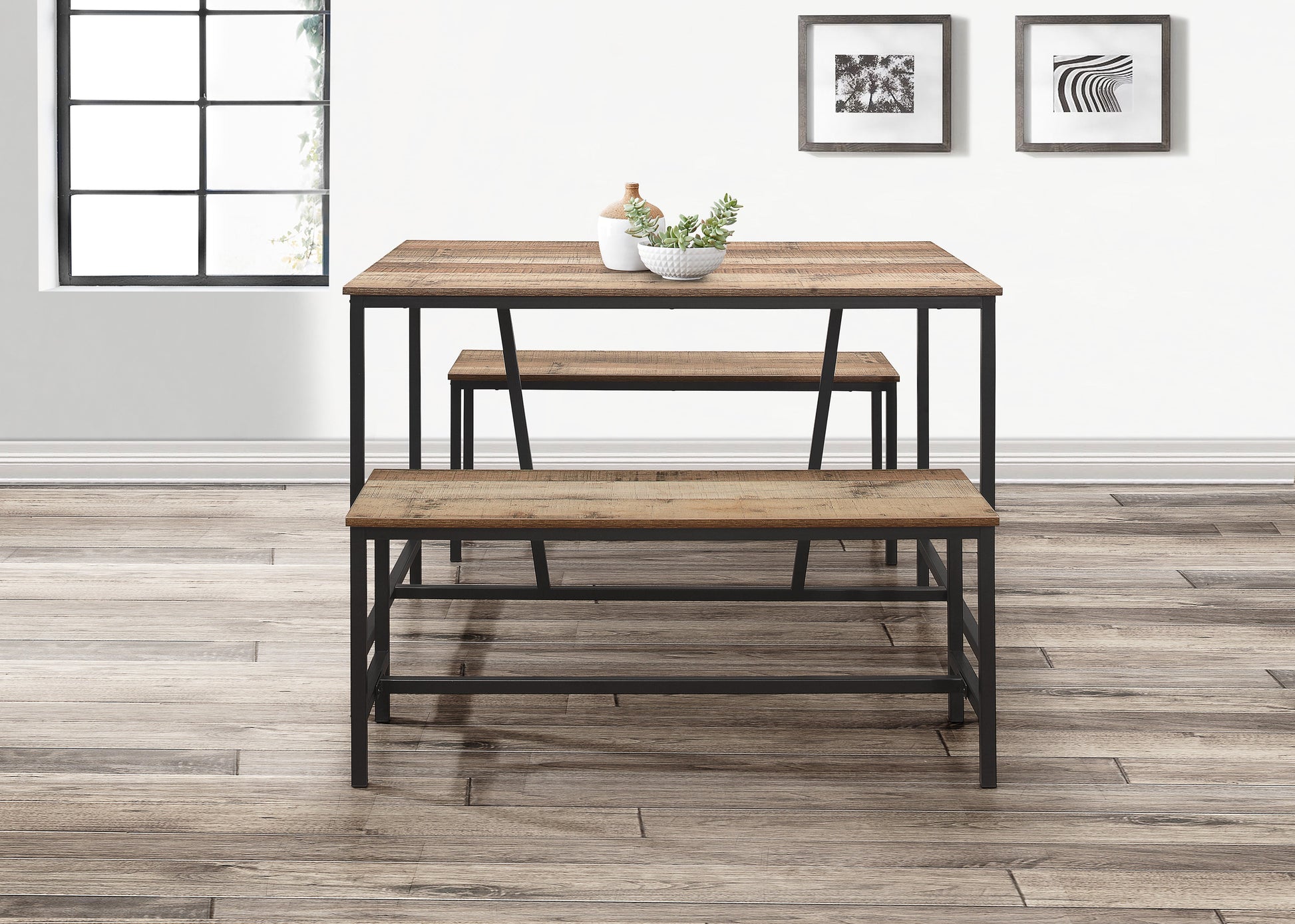 Urban Dining Table & Bench Set-1