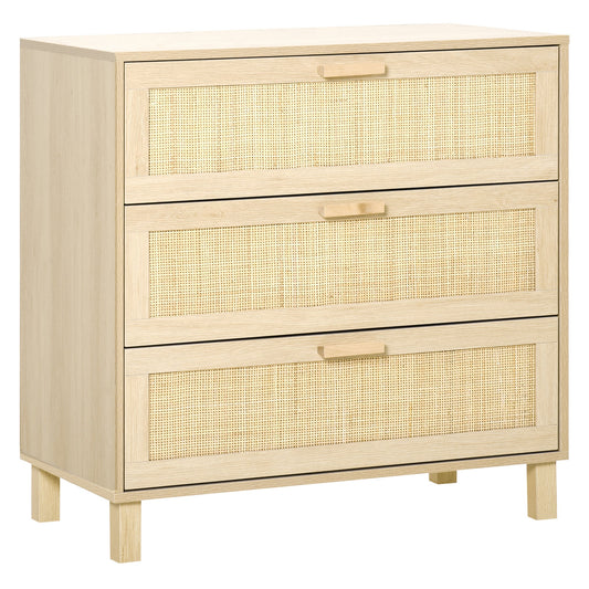 3 Drawer Storage Unit Cupboard Wooden Freestanding Storage Cabinets-0