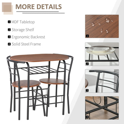 MDF 2 Person Dining Table Set 2-Seater Bar Stool and Table Set-3