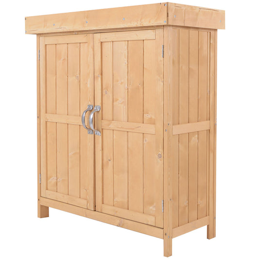 Outdoor Garden Storage Shed, Cedarwood-Burlywood Colour-0