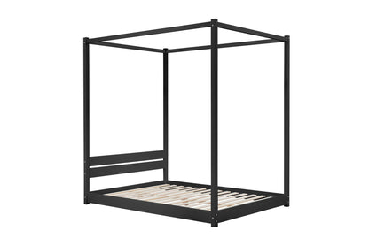 Darwin Four Poster King Bed Black-4