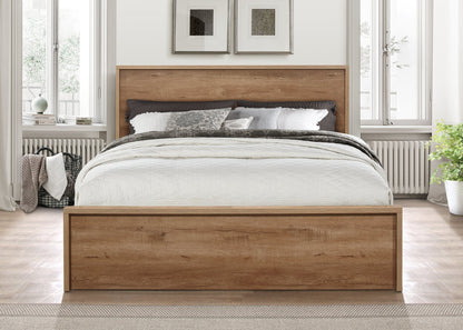 Stockwell Small Double Bed Rustic Oak-3