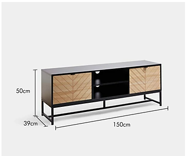 VonHaus Chevron TV Unit - Elite Casa Furniture